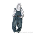 Partihandel Custom Man Jumpsuit Byxor Denim Jumpsuit